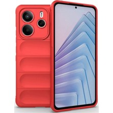 Mey Ithalat®  Xiaomi Redmi Note 14 4g Kılıf Optimum Silikon - Kırmızı