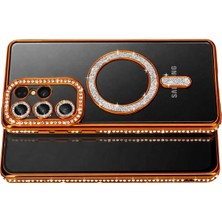 Mey Ithalat®  Samsung Galaxy S26 Ultra Joke Simli Magneticsafe Kılıf - Turuncu