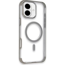 Mey Ithalat®  iPhone 16 Hilton Magsafe Kapak - Titan Gri