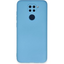 Mey Ithalat®  Xiaomi Redmi Note 9 Kılıf Nano Içi Kadife Silikon - Mavi