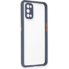 Mey Ithalat®  Realme 7 Pro Kılıf Miami Şeffaf Silikon - Gri