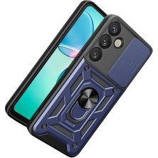 Mey Ithalat®  Samsung Galaxy S26 Plus Pars Lens Yüzüklü Silikon - Lacivert