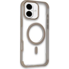 Mey Ithalat®  iPhone 16 Hilton Magsafe Kapak - Gold
