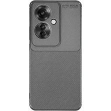 Mey Ithalat®   Reno 11F Kılıf Auto Focus Karbon Kapak - Gri