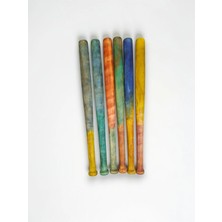 Beyzbol Sopası - Kayın Ağacı, Doğal Boya ile Renklendirilmiş (65CM x 4,5cm)