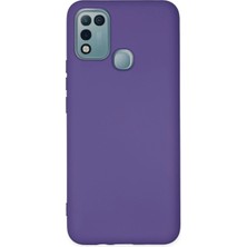 Mey Ithalat®  Infinix Hot 10 Play Kılıf Nano Içi Kadife Silikon - Mor