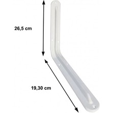 Esranın Dünyası Mey Ithalat® Raf Altı 8X10 mm Beyaz