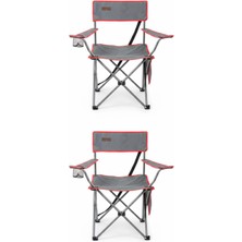 Kılıçaslan Camp Madfox 2'li Trekmate Strap Katlanır Outdoor Koltuk Kırmızı