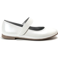 Onlo Ayakkabı Bt.07 Cırtlı Sedef Ortopedik Kız Çocuk Babet Ayakkabı