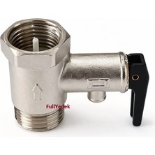 FullYedek Universal Termosifon Pakkens Çekvalf Mandallı , Termosifon Şofben Emniyet Ventili Çekvalfi Ventil