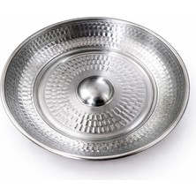 Luna Çeyiz Hediyelik Paslanmaz Çelik Hamam Tası 21 cm – Dayanıklı Geleneksel Banyo Tası