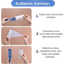 Frame 34 Tüy Toplayıcı Set – 1 Sap + 6 Rulo – Toplam 360 Yaprak – Kedi Köpek Tüyü ve Toz Temizleyici – Giysi, Mobilya ve Araç Koltuğu Için – Ekonomik Paket