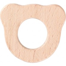 Cey Loren Crafts Ayıcık Figürlü Organik Ahşap Diş Kaşı