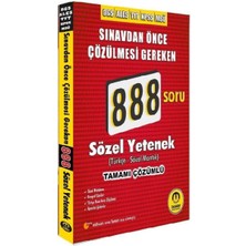 Tasarı Dgs Ales Tyt Kpss Msü Sözel Yetenek 888 Soru Bankası Çözümlü