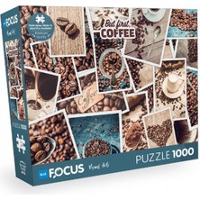 Blue Focus But Fırst Coffee - 1000 Parça