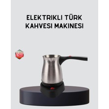 Esranın Dünyası Mey Ithalat® Elektrikli Türk Kahvesi Cezvesi 800W Kablosuz Döner Tabanlı