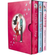 Ematcrt Ayçöreği - Elmalı Turta - Kırmızı Kurabiye Ciltli 3 Kitap Takım Zeynep Sahra Yazarından Mini Kitap
