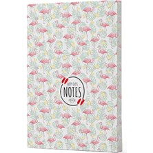 Flamingo 3 - Yan Boyamalı Çizgili Defter