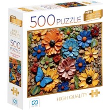 Mozaik Çiçekler Puzzle 500