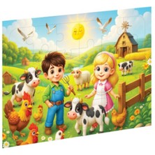 Çiftlik Ahşap Puzzle