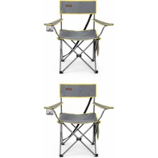 Kılıçaslan Camp Madfox 2'li Trekmate Strap Katlanır Outdoor Koltuk Sarı