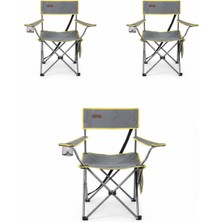 Kılıçaslan Camp Madfox 3'lü Trekmate Strap Katlanır Outdoor Koltuk Sarı