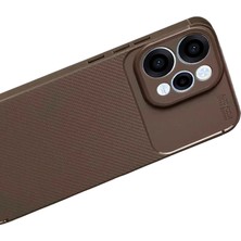 Mey Ithalat®   Reno 15 Auto Focus Karbon Kapak - Kahverengi