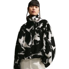 Nike W Nsw Street Aop Sherpa Kapüşonlu Kadın Ceket - Desenli