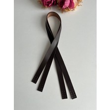 ZG Hobi Aksesuar Örgü Çantalar Için Dikilebilir 70 cm Askı Koyu Kahverengi