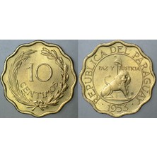 Banknoting Paraguay 10 Centimos 1953 Çil(-)