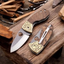 N690 Böhler Çelik Içten Kilitli Çakı-Dayanıklı Şık ve Güvenli Kullanım