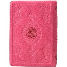 2 Renkli Pembe Hafız Boy Kur'an-I Kerim Kılıflı 2 Renkli Kuranı Kerimler