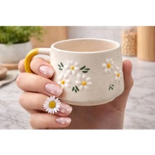 Papatya Buketi Desenli Kupa Bardak Mug