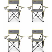 Kılıçaslan Camp Madfox 4'lü Trekmate Strap Katlanır Outdoor Koltuk Sarı