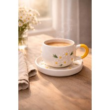 Papatya Neşesi Tabaklı Kupa 200ML