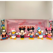 Admay Mickey Mouse ve Arkadaşları 6’lı Figür Seti | Minnie Donald Daisy Goofy | Çocuk Oyuncak Figür