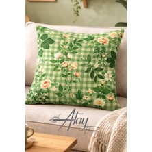 Atay Home Pötikare Kırlent Kılıfı 43X43 cm Dekoratif Yastık Kılıfı 1 Adet