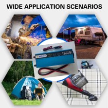 Lisinya 12V 1000W Tam Sinus Inverter 220V Çevirici Taşınabilir Güç Kaynağı ( Lisinya )