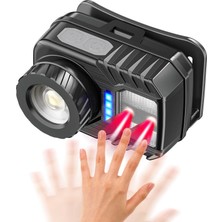 PS-571 Sensör Xpg Cob LED USB Şarj Edilebilir Lityum Pilli Zoomlu Kafa Lambası - Lisinya