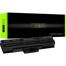 Notespare Sony ile Uyumlu Vaio VGN-SR11M, VGN-SR11MR, VGN-SR19VN, VGN-SR19VRN Notebook Batarya Pil