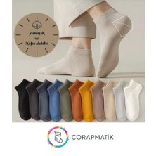 Çorapmatik 10 Çift Ekonomik Paket Unısex Patik Çorap Seti