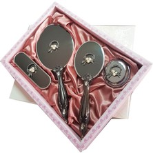 Ceyyiz Saraylı Silver Inci Buketi Ayna Fırça Takımı 101