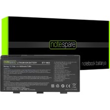 Notespare Monster ile Uyumlu GT70 0NC-235TR, GT70 0NC-98TR, GT70 0ND-670TR Notebook Batarya Pil