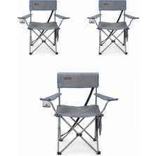 Kılıçaslan Camp Madfox 3'lü Trekmate Strap Katlanır Outdoor Koltuk Mavi