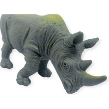 Hayvan Figürleri - Vahşi Hayvanlar 10 cm - Gergedan (Lisinya)