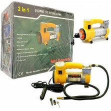 Hava Kompresörü Mini Şişirme ve Aydınlatma Araç Lastik Pompası ( Lisinya )