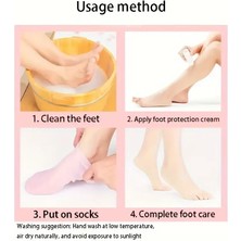 Silikon Jel Ayak Nemlendirici Çorap - Lisinya