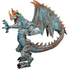 Standlı Ejderha Figürü  13 cm - Mavi (Lisinya)