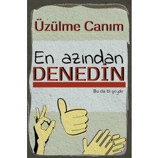 tp Retro Vintage 5 mm Ahşap Üzerine En Azından Denedin Temalı Poster Tablo 20X30 cm