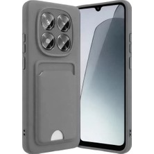 Marsilyan  Xiaomi Redmi Note 15 4g Kelvin Kartvizitli Silikon - Gri